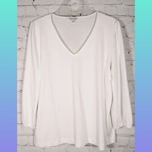 Anthropologie Rose + Olive V-Neck Blouse